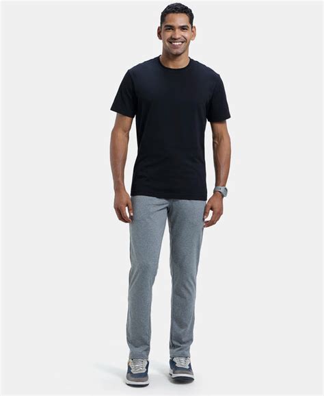 Buy Super Combed Cotton Rich Slim Fit Trackpant with Side and Back ...