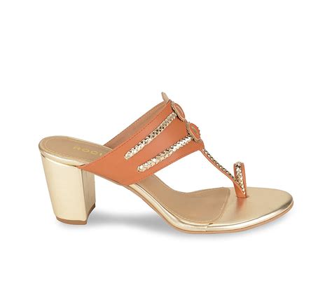 Buy Rocia Tan Women Block Heel Kolhapuri Online at Regal Shoes |8197110