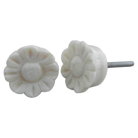 Sunflower Bone Cabinet Knobs
