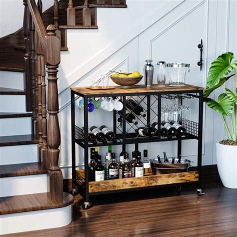 Elgin Industrial Bar Cart | home Decor – Globally Indian