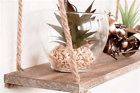 Hanging Rope Shelves