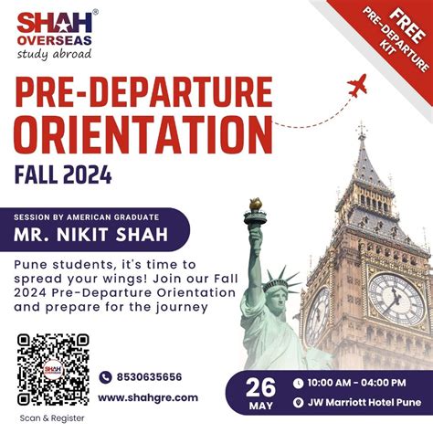 Pre-Departure Orientation Fall-2024, JW Marriott Hotel Pune, 26 May ...