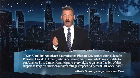 Jimmy Kimmel Taunts Donald Trump After Beating Him in New Approval Poll