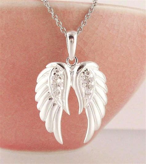 Pair of Angel Wings Necklace, Luminous Sterling Silver | FREE Shipping in the USa – woot & hammy