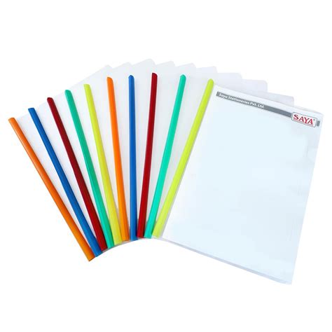 SAYA A4 Sliding Bar File Folder – Transparent Strip Document Organizer ...