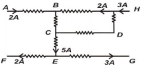 In the circuit diagram, calculate the electric current through branch ...