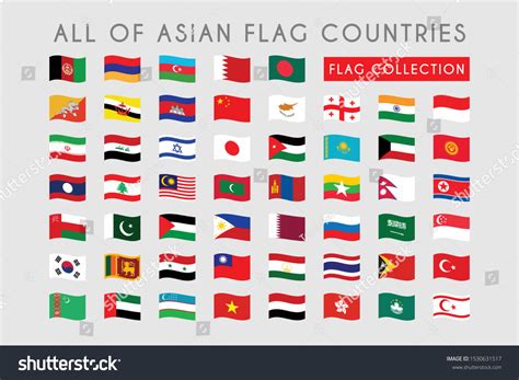 Asian Countries Flags List