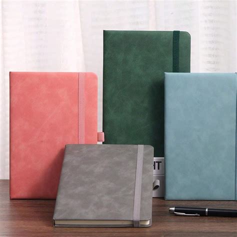 A5 Leather Feeling Business Notebook, 200 Pages, 2025 English Diary ...
