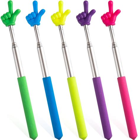 Amazon.com : ANCIRS 5 Pcs Retractable Teacher Pointer Sticks, 5 Color ...