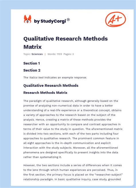 Image result for Research Methods Matrix