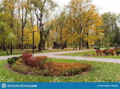 Autumn Kyiv: Babi Yar Park stock photo. Image of park - 259776000