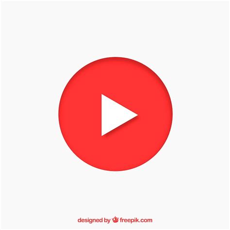 Youtube player icon with flat design | Free Vector