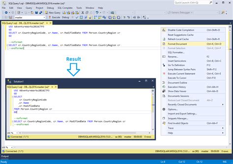 Image result for AutoFormat SQL Code