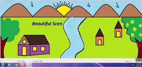 a scenery on tux paint - Brainly.in