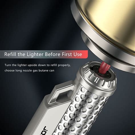 Buy JOPOO Jet Flame Lighter, Turbo Torch Lighters, Refillable Windproof ...