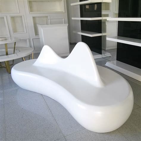 玻璃钢山峰造型座椅艺术景观创意户外坐凳_玻璃钢坐凳 - 欧迪雅凡家具