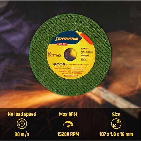 4" Metal & Stainless Steel Cutting Wheels | Precision Cuts with TOMAHAWK®