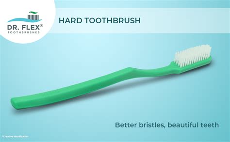 Buy Dr. Flex HARD Toothbrush with Dupont Filaments, Anti-Bacterial ...