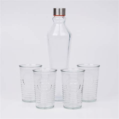 Buy Garnet 5Pcs Glass Bottle and Tumbler Set from Home Centre at just ...