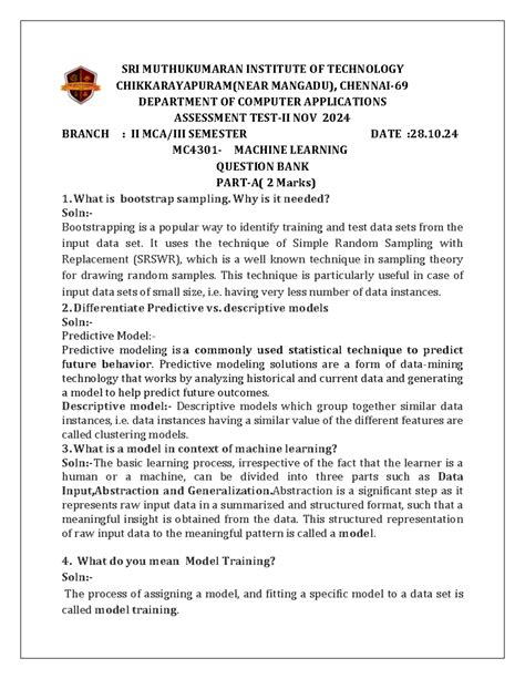 MCA-CAII- Qbank-MC4301- Machine Learning -SEM III- NOV 2024 - SRI ...