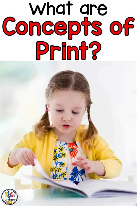 What are Concepts of Print: Book and Print Awareness