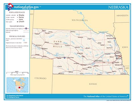 Nebraska State Capitol Map