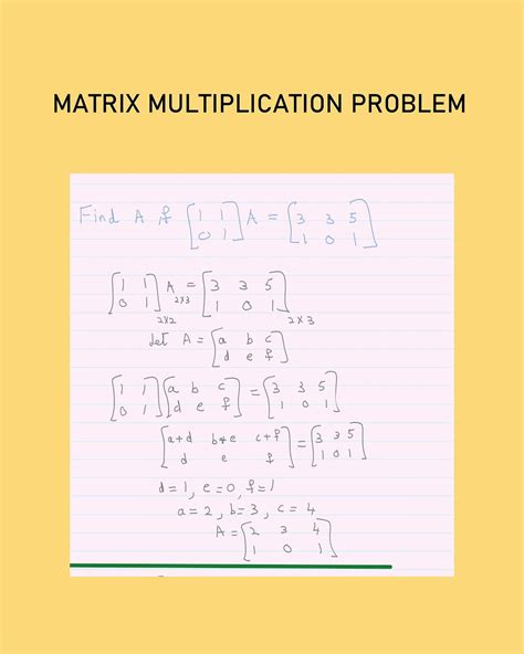 Image result for Matrix Multiplication Problems