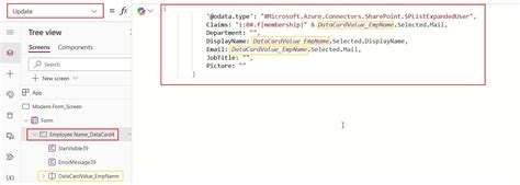 Power Apps Update Form 的图像结果