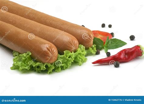 Frankfurter, Sausage for Hot Dog Stock Photo - Image of home ...