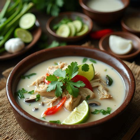 Creamy Thai Coconut Chicken Soup