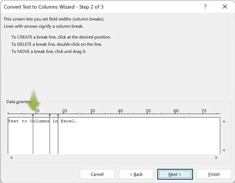 Image result for Convert Text to Column Wizard