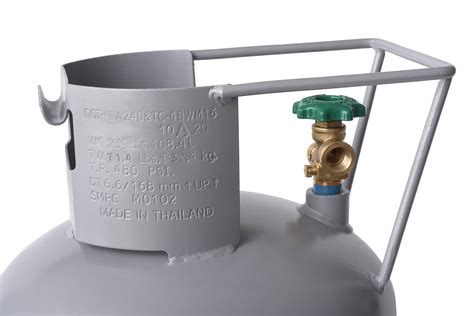 100lb Horizontal & Vertical Propane Cylinder with POL & Wheels - Flame King