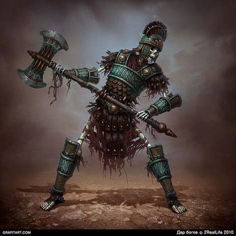 写实 死亡军团-骷髅士兵 次世代 骷髅战士 Skeleton warrior-cg模型免费下载-CG99