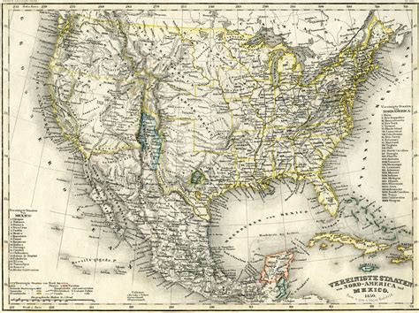 United States Map 1850 Overlay