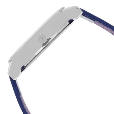 Buy Online Fastrack Quartz Analog Blue Dial Leather Strap Watch for ...