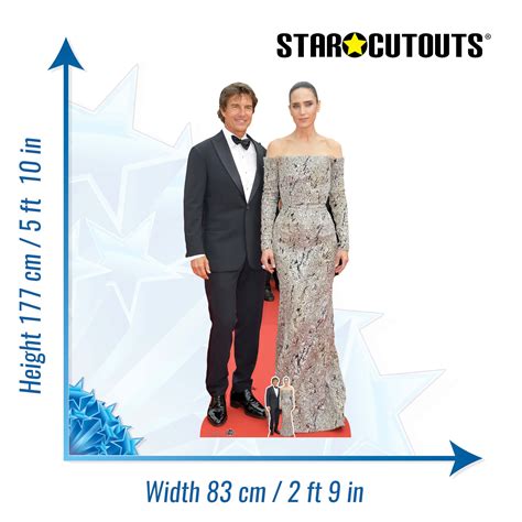 CS1019 Tom Cruise and Jennifer Connelly Height 177cm Lifesize Cardboar ...