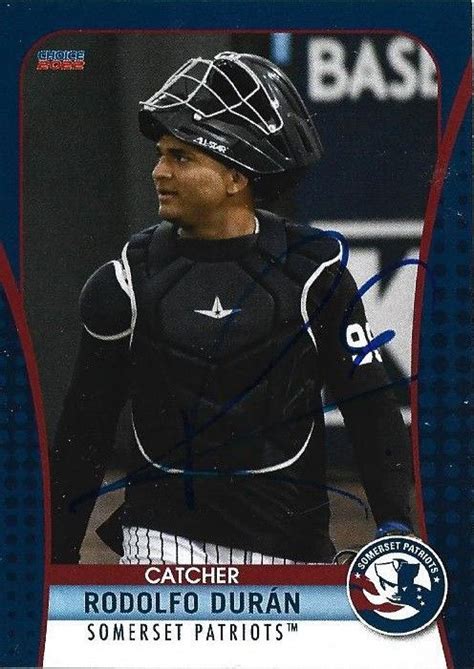 Rodolfo Duran 2022 Somerset Patriots | Baseball cards, Duran ...