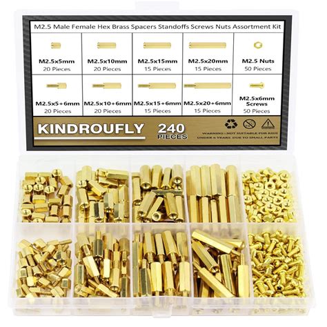 Kindroufly 220pc M3 Brass Standoffs Assortment Kit for PCB India | Ubuy