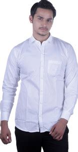 watchler Men Solid Casual White Shirt - Buy watchler Men Solid Casual ...