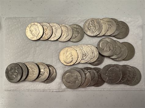 36 - Authentic United States Eisenhower Large Dollar Coins - Mint ...