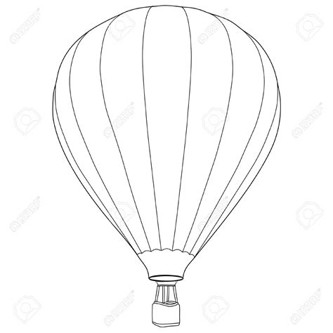 Hot Air Balloon Drawing Template at PaintingValley.com | Explore ...