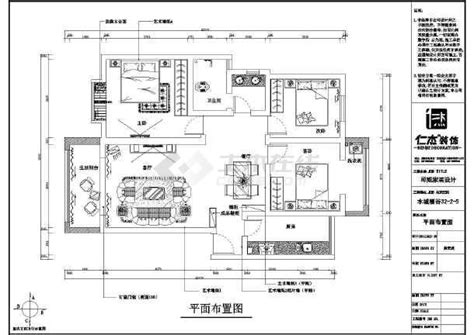 【成都】某现代风格三室一厅住宅装修设计施工图_cad图纸下载-土木在线