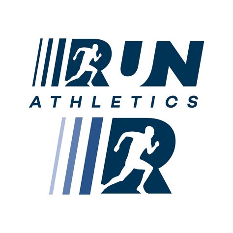 running man silhouette logo typographie modèle illustration 10630020 ...