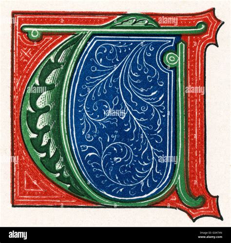 Medieval Illuminated Letters High Resolution Stock Photography and ...