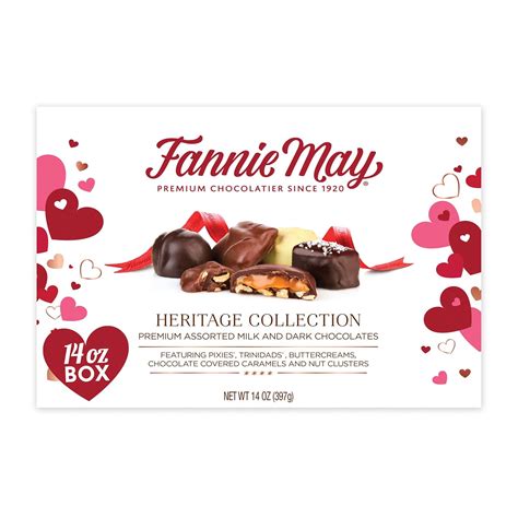 Amazon.com : Fannie May Assorted Valentine's Chocolate, Heritage ...