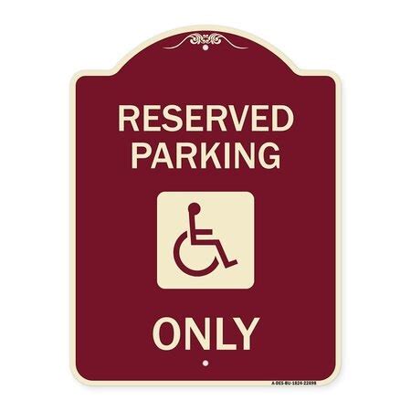 Signmission W/ NY Compliance Reserved Parking W/ Access Icon Heavy ...