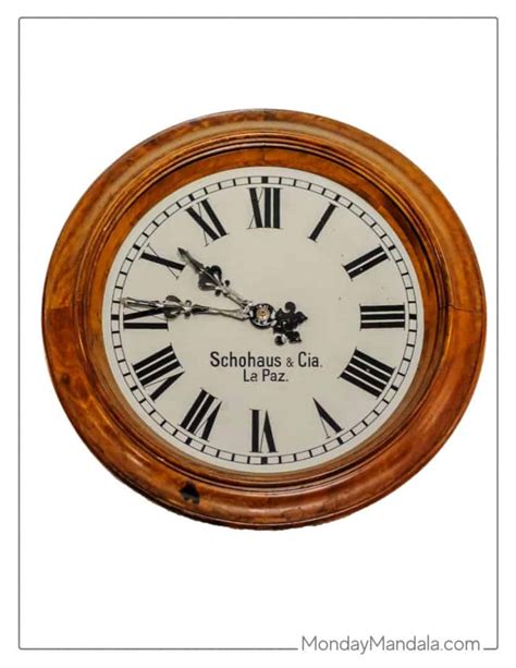 Image result for Clock Pattern Printable