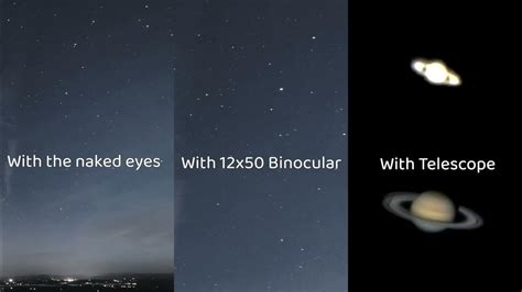 WHY WE NEED TELESCOPE? SATURN WITH Naked eye VS Binocular VS Telescope ...