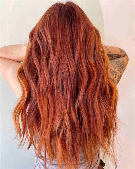 Natural Red Hair Color Chart