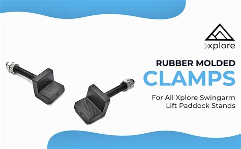 Xplore Rubber Molded Clamps for All xplore swingarm Lift Paddock Stands ...